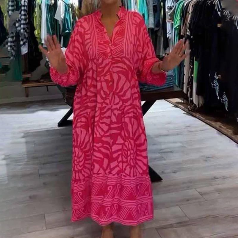 Robe longue femme bohème fluide - Linda