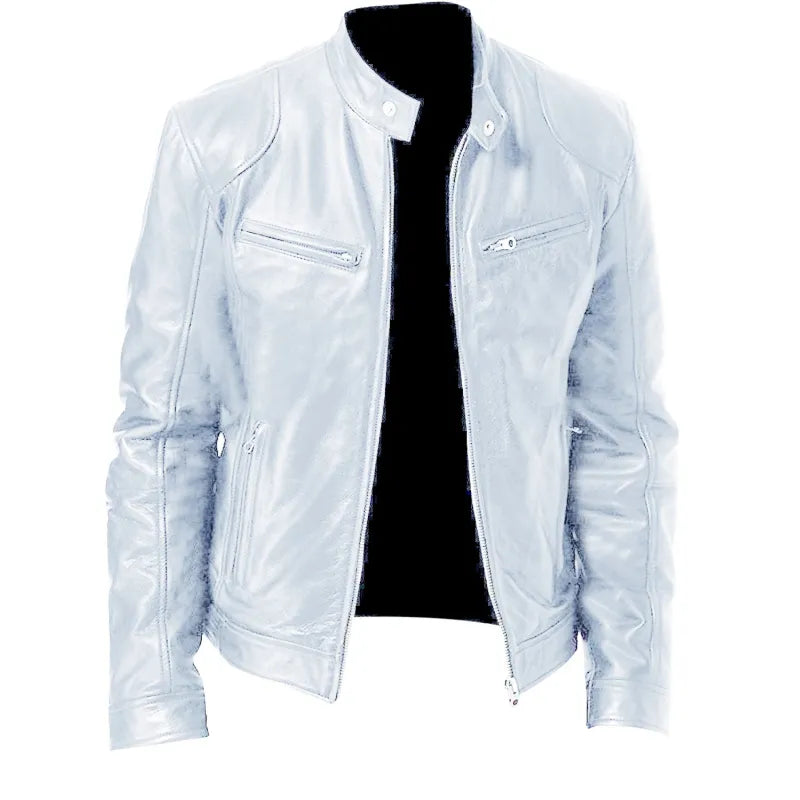 Thomas - Veste Classique Cuir Zippée