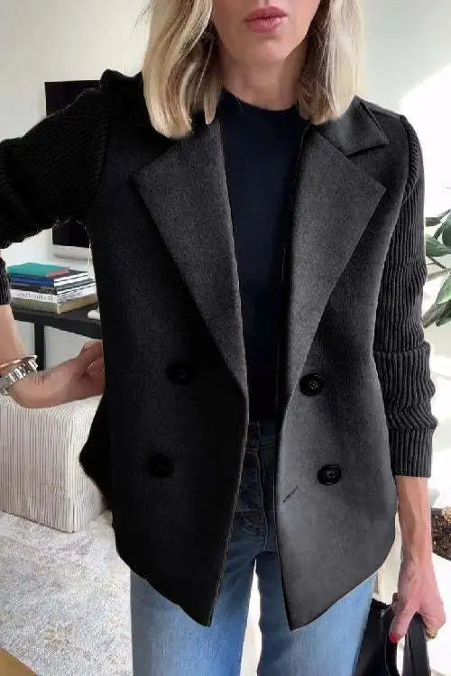 Adèle | Veste Chic Courte Patchwork