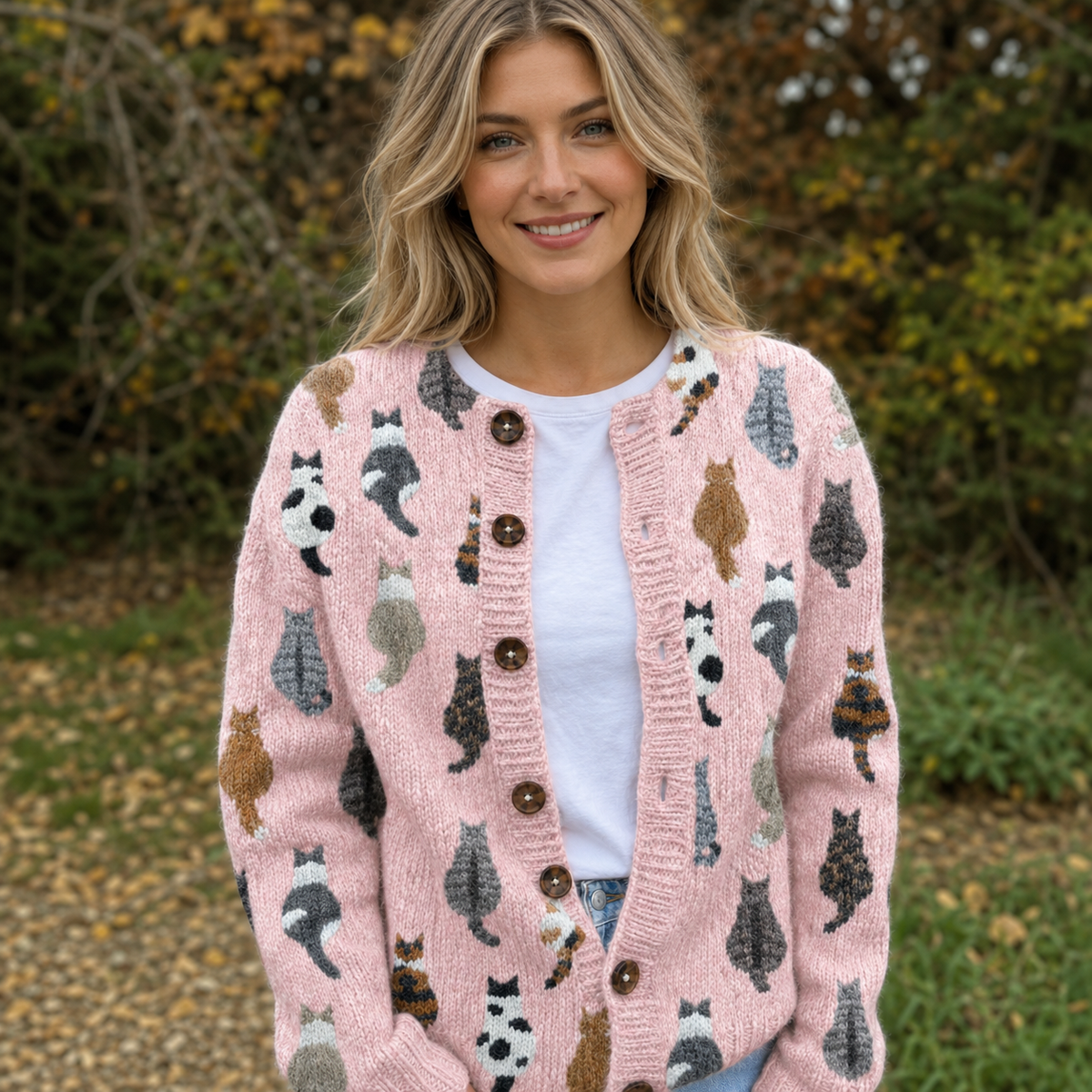 Marguerite - Cardigan Chic Imprimé Vintage