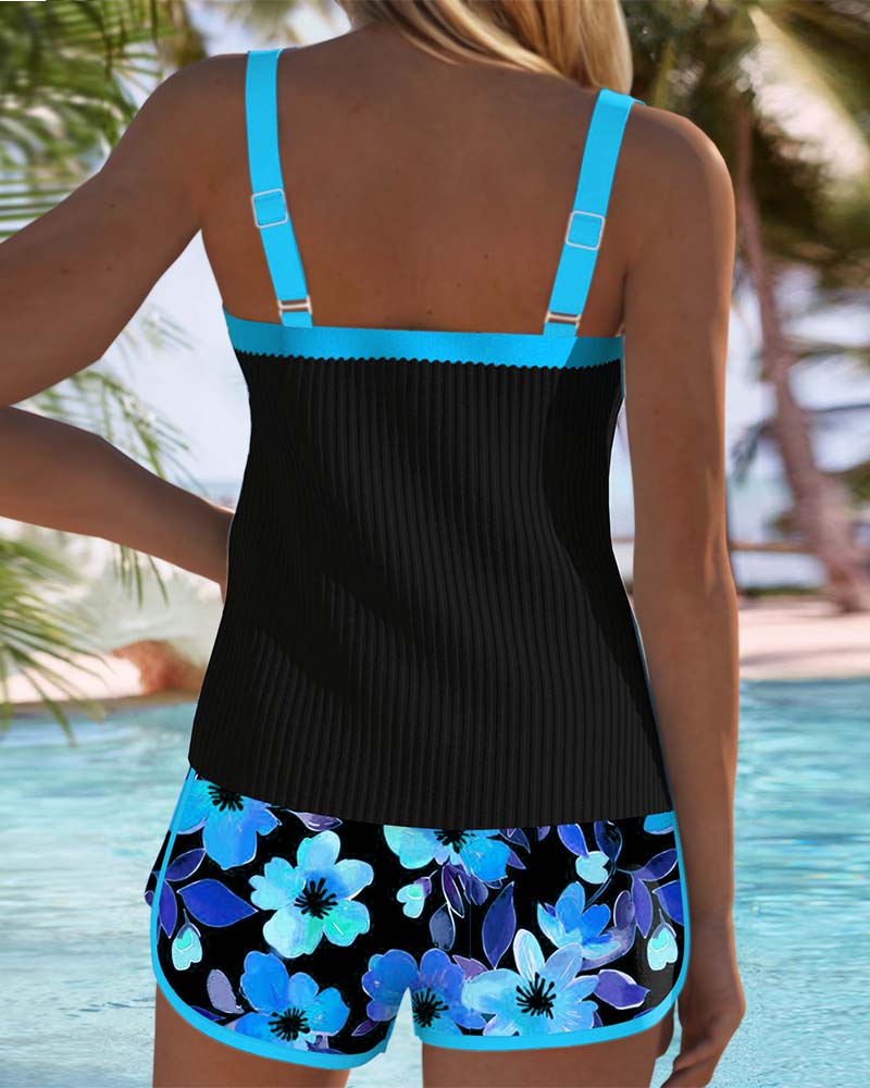 Margaux - Tankini Fleuri Élégant