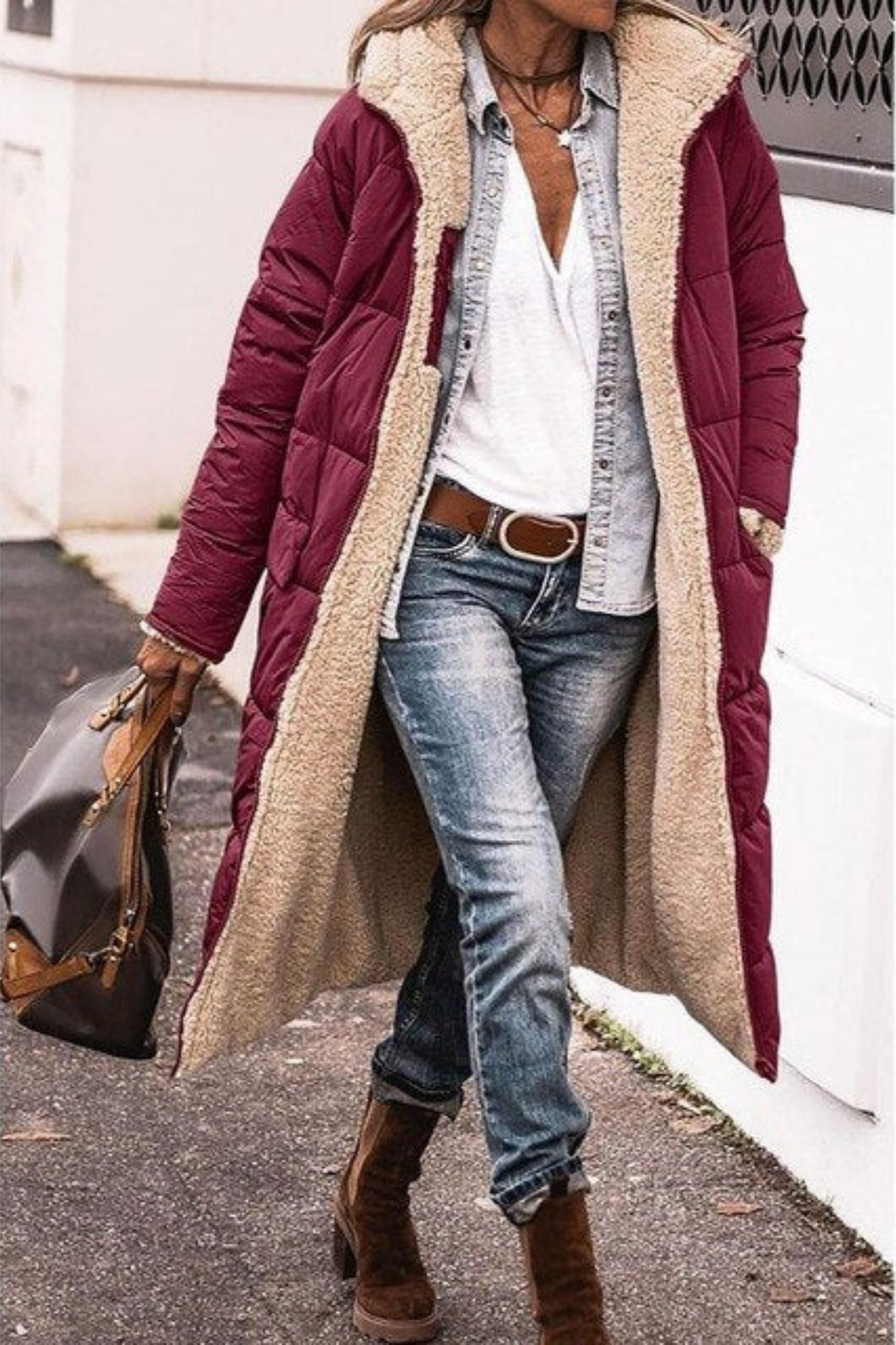 Hélène | Doudoune Chic Longue Réversible