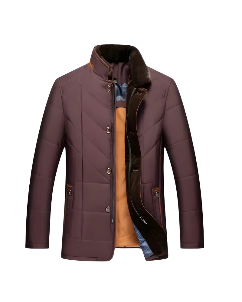Nicolas - Veste Raffinée Matelassée Doublée Fourrure