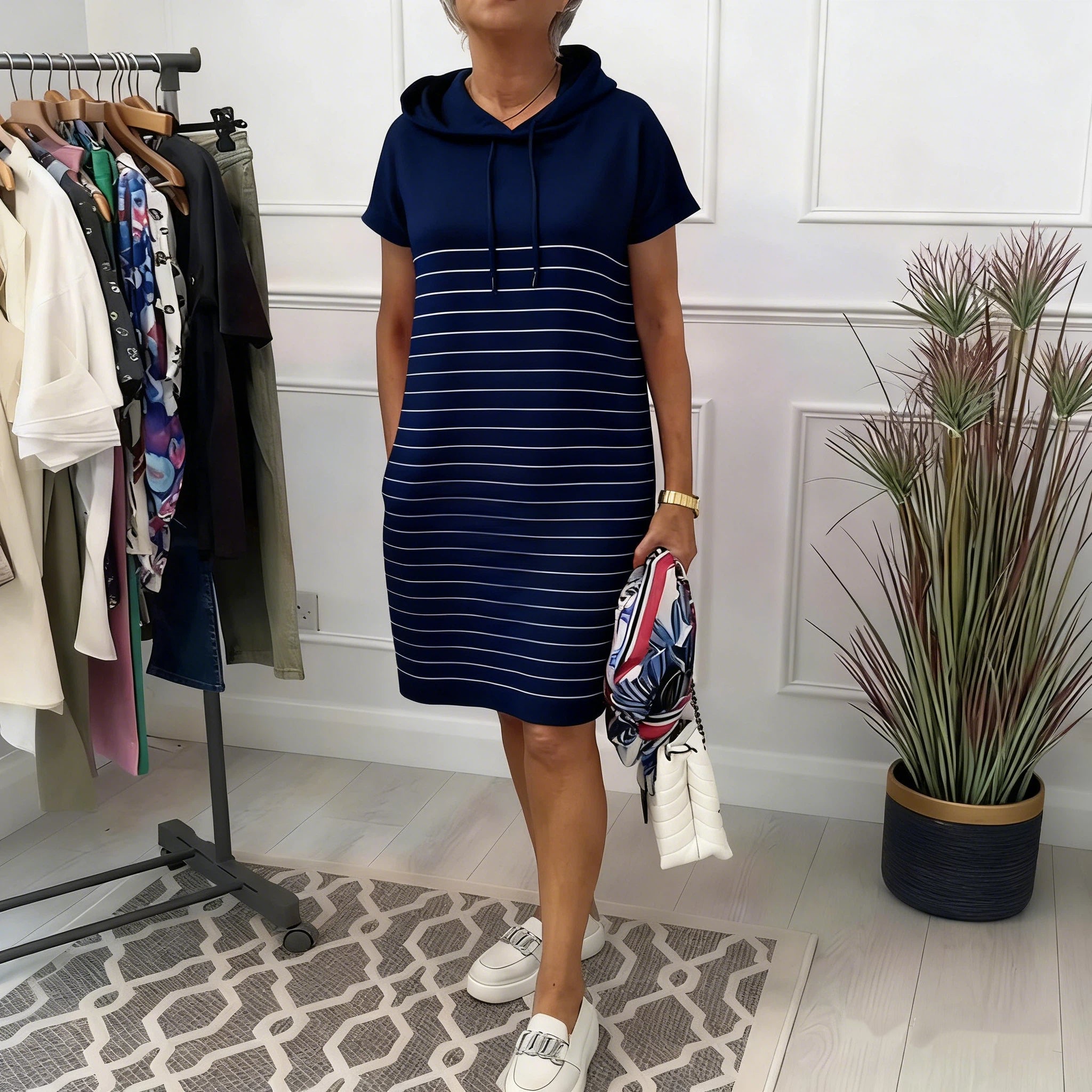 Mireille - Robe Sweat Femme à Capuche