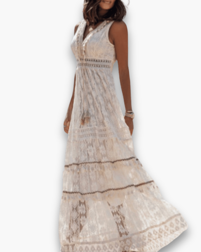 Robe Bohème Élégante pour Femme | Élégance Midi 2