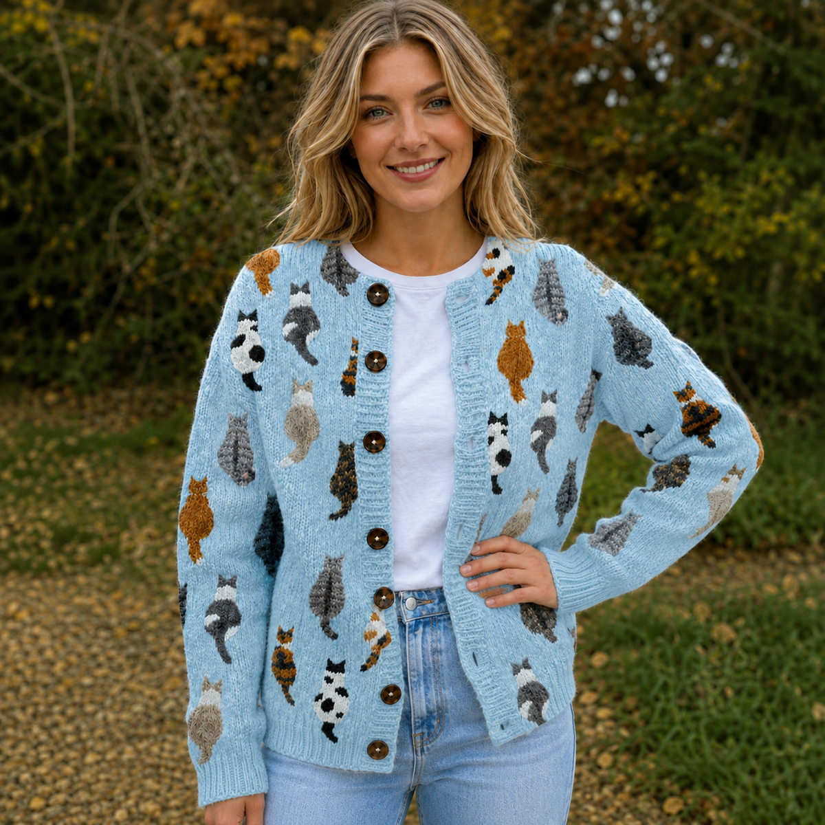 Marguerite - Cardigan Chic Imprimé Vintage