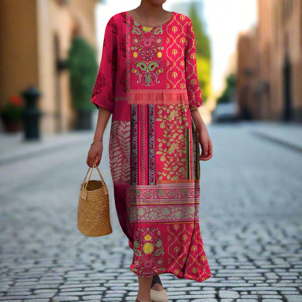 Delphine - Robe Bohème Plage Maxi