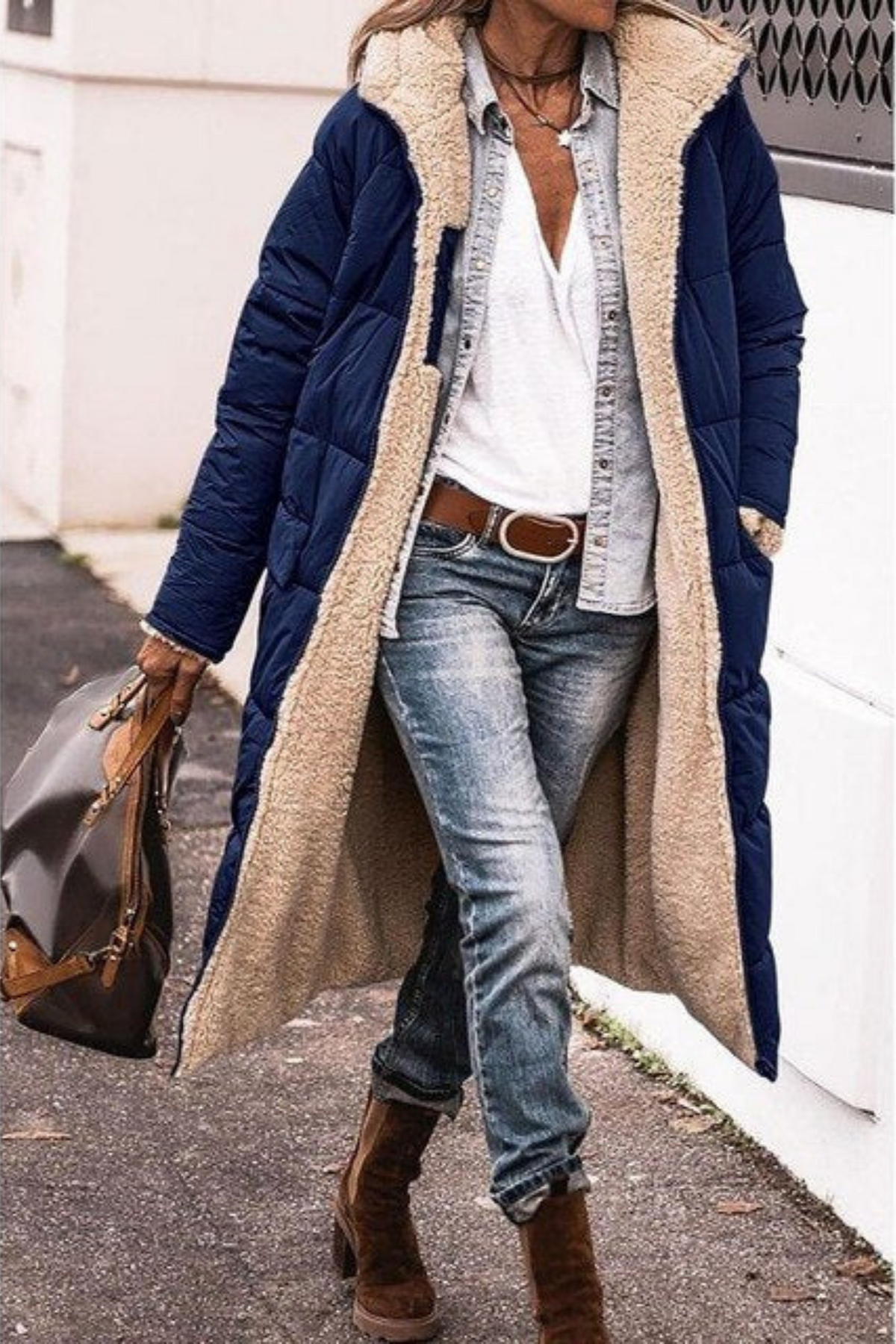 Hélène | Doudoune Chic Longue Réversible