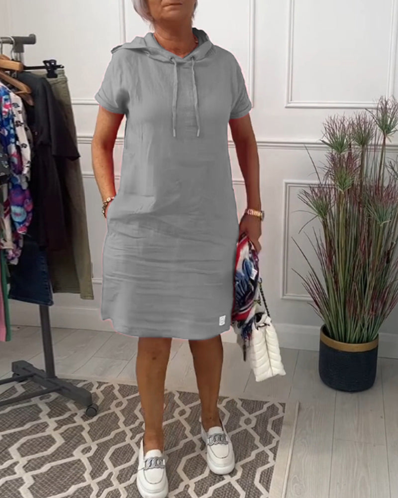 Robe Courte Femme Sweat à Capuche - Susan