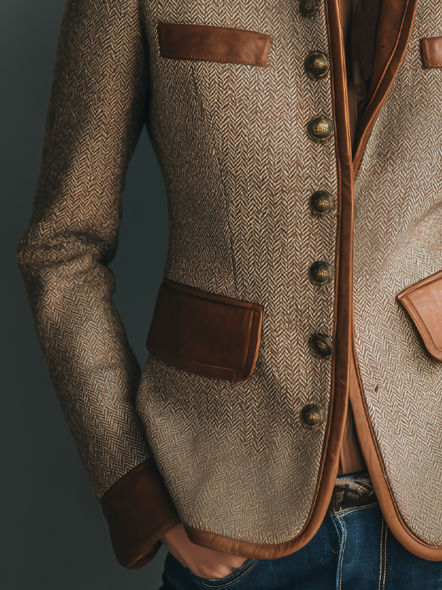 Isabelle - Veste Chic Vintage à Poches