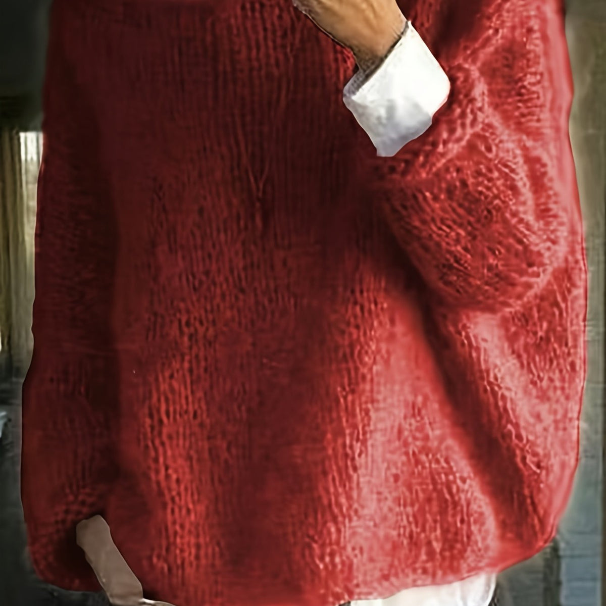 Sandrine - Pull Élégant Oversize Maille