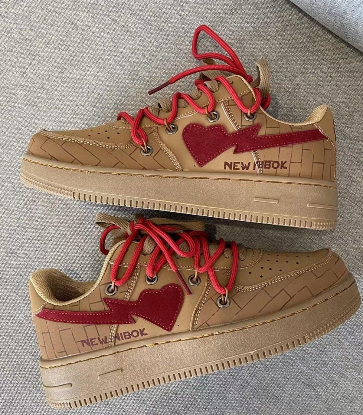 Pascale - Baskets Chic Imprimé Cœur