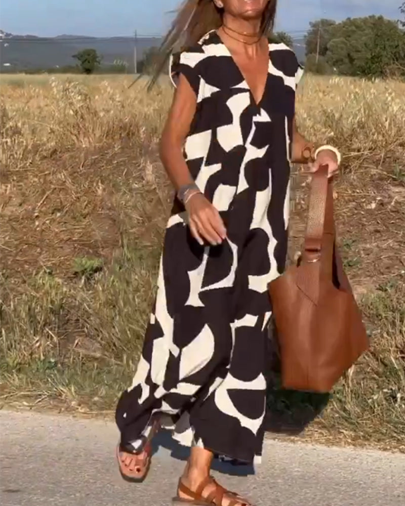 Robe longue femme imprimée été - Diane