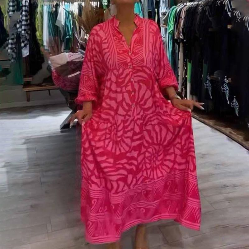 Robe longue femme bohème fluide - Linda