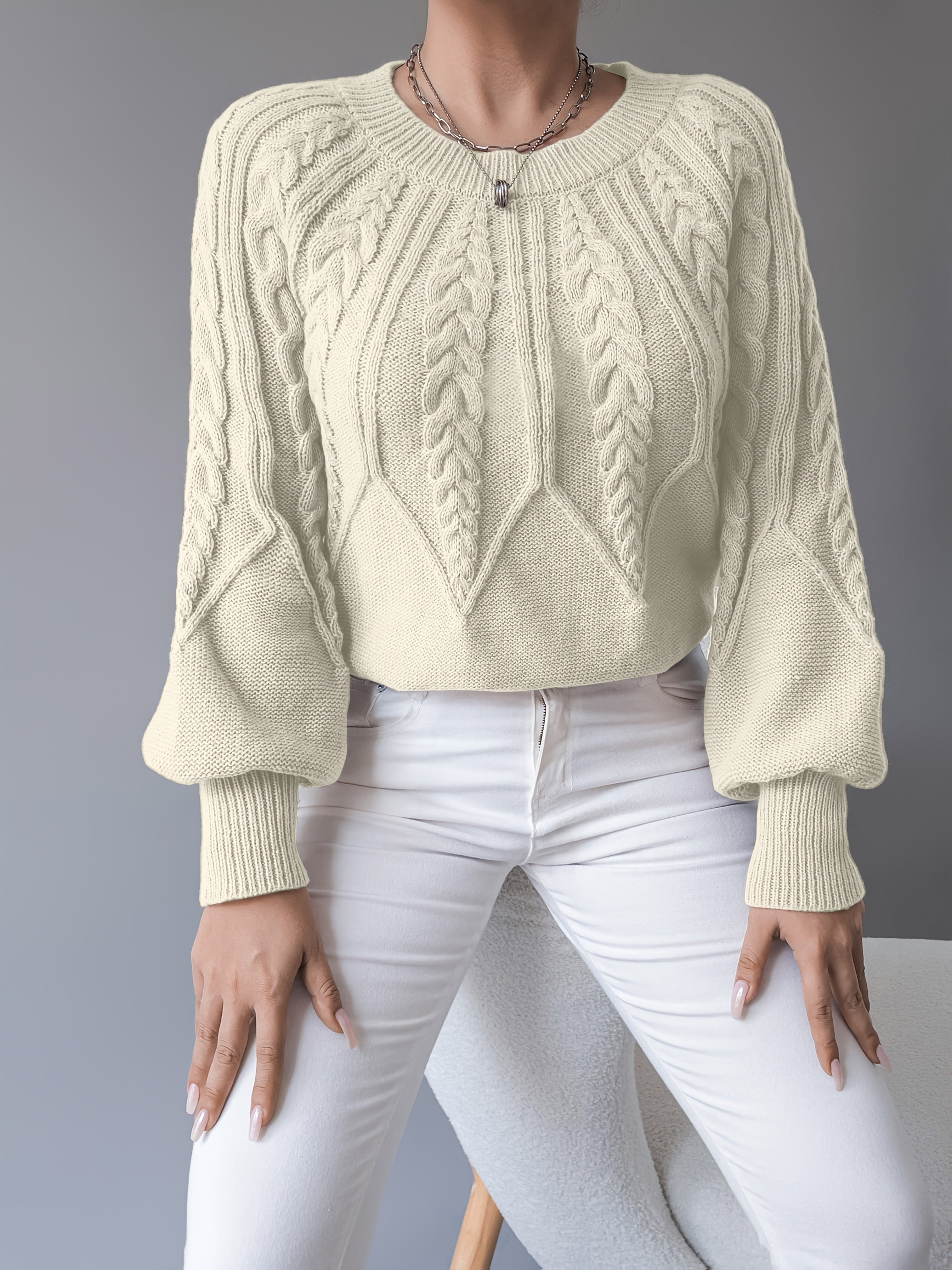 Chloé - Pull Flatteur Torsadé Col Rond