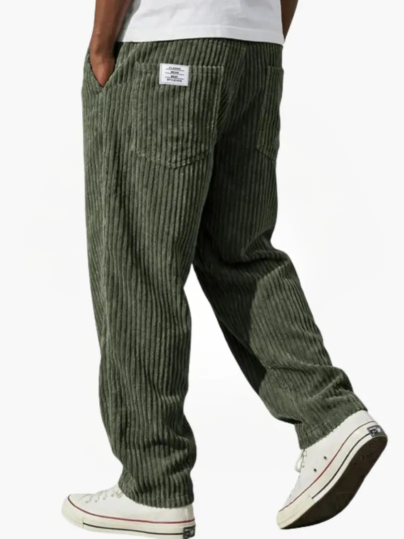 Julien | Pantalon Chic Velours Côtelé Droit