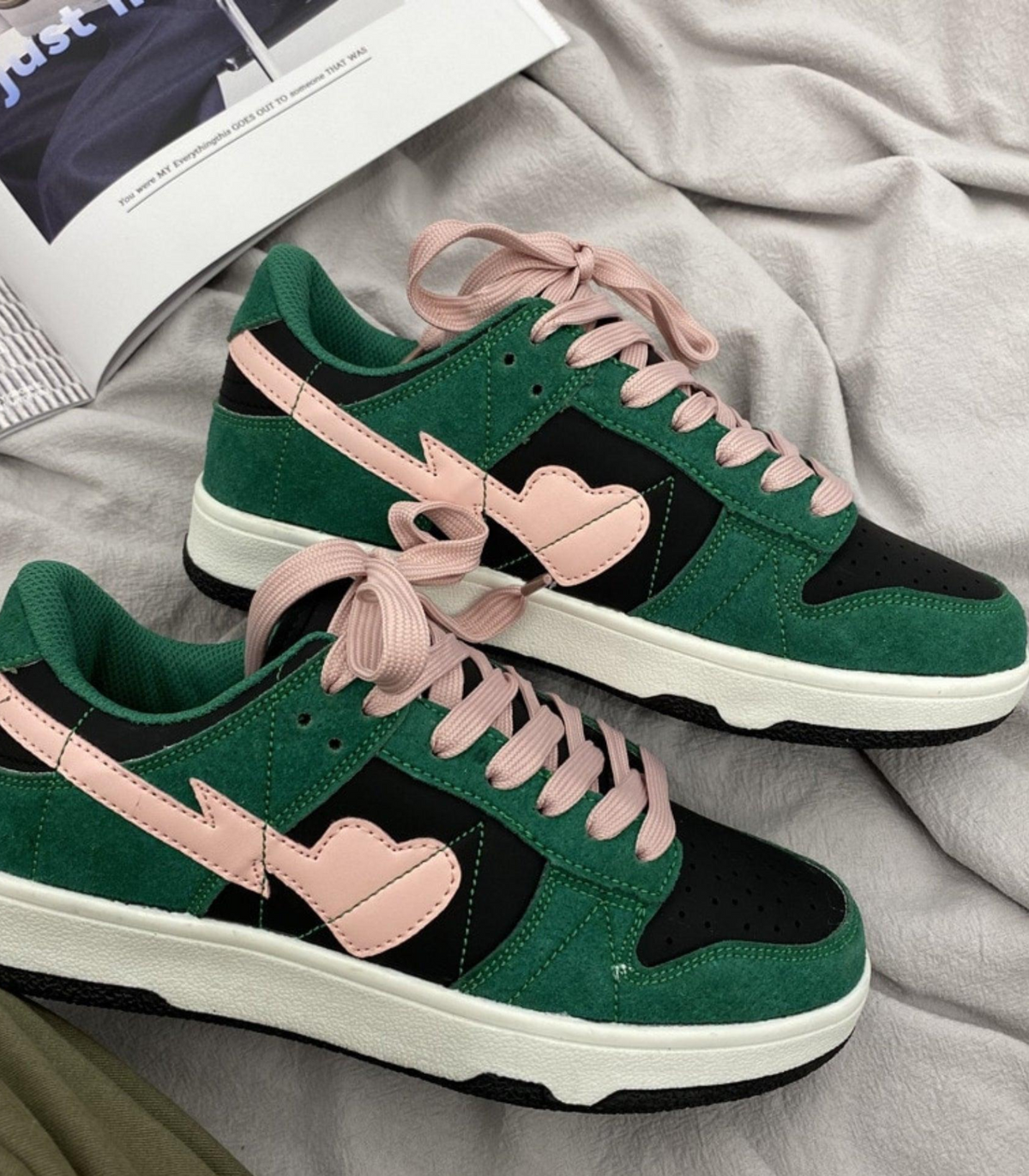 Pascale - Baskets Chic Imprimé Cœur