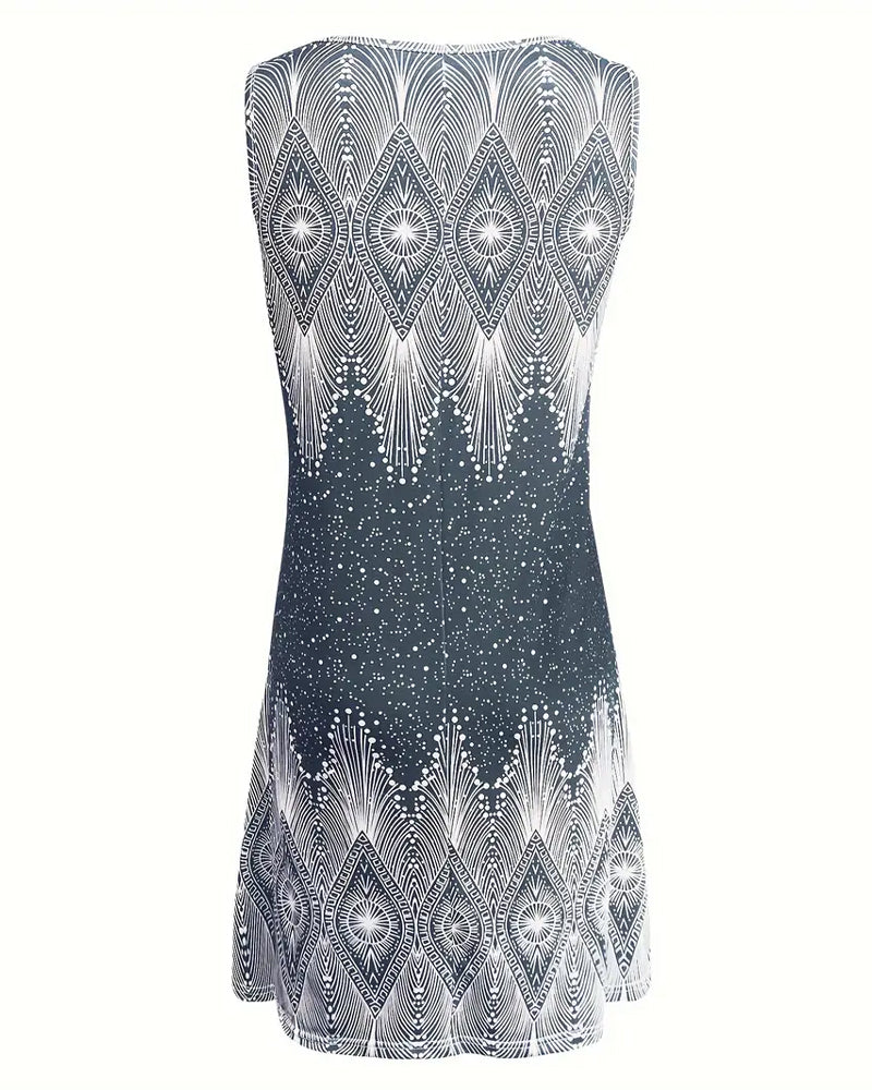 Laure - Robe Courte Femme d'Été Imprimée
