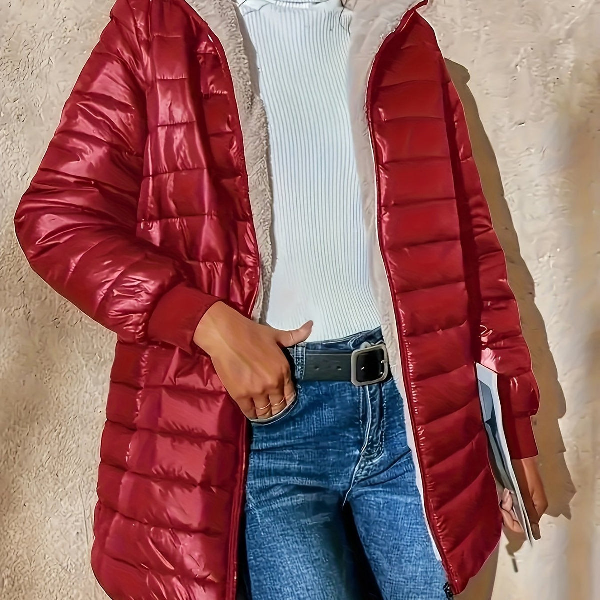 Nathalie - Doudoune Chic Matelassée à Capuche