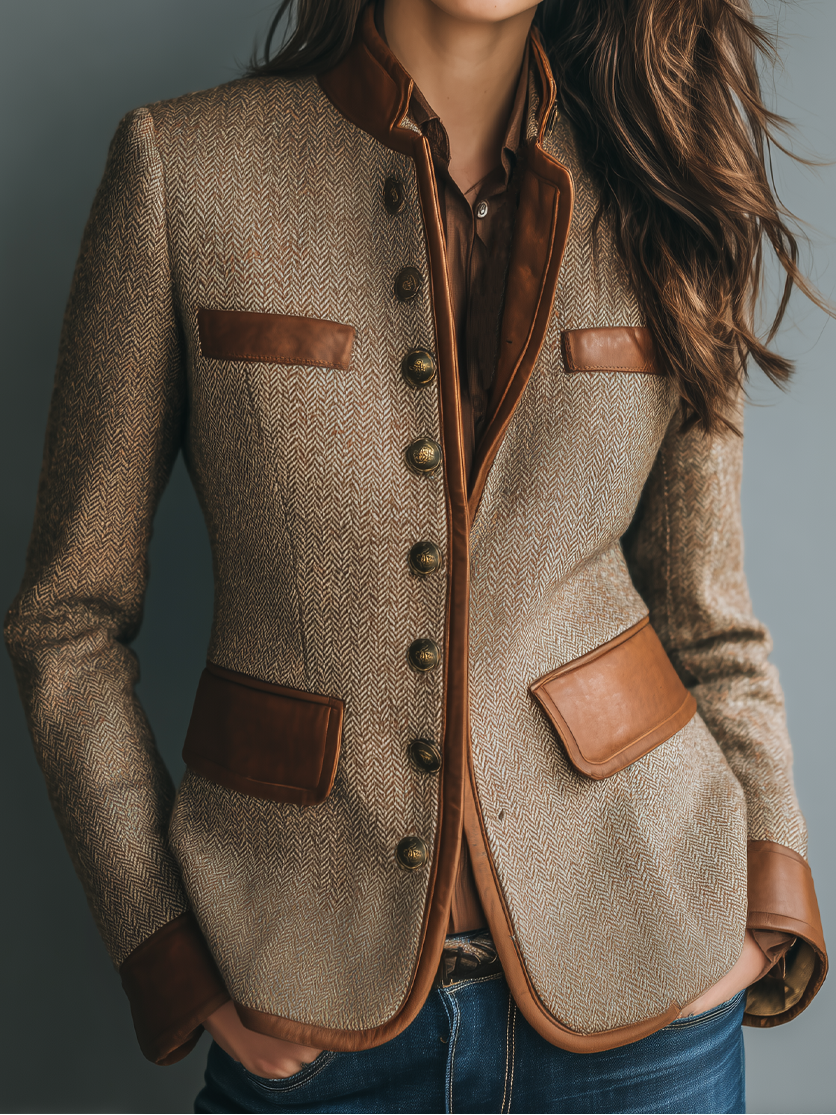 Isabelle - Veste Chic Vintage à Poches
