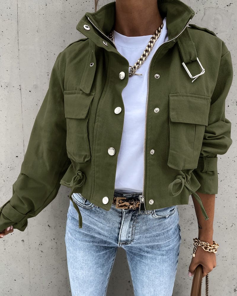 Rose - Veste style utilitaire femme