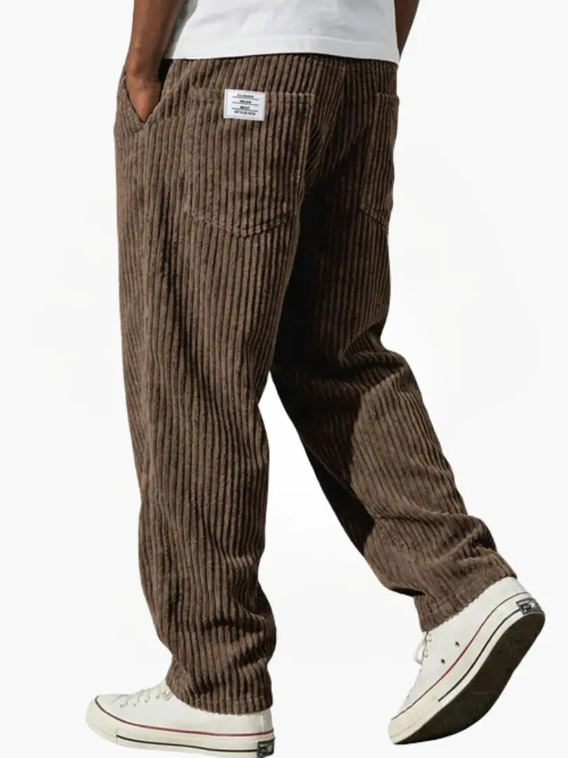Julien | Pantalon Chic Velours Côtelé Droit