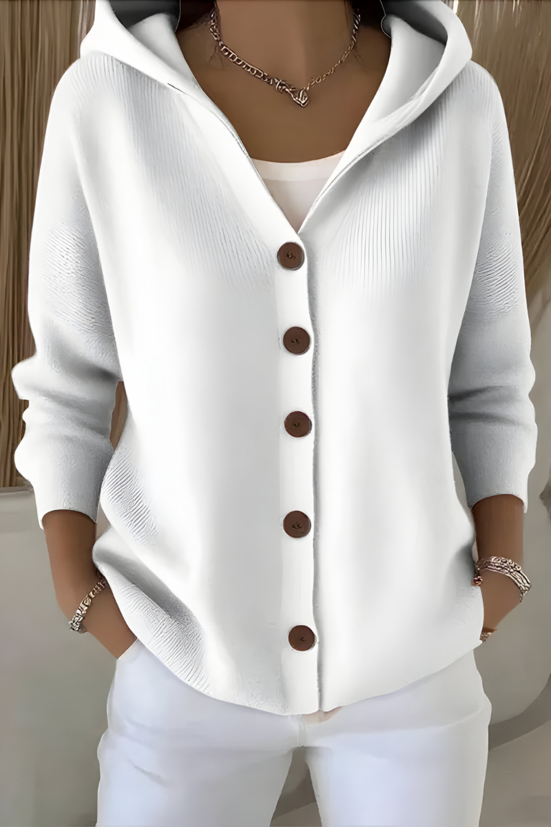 Camille - Cardigan Chic Oversize à Capuche