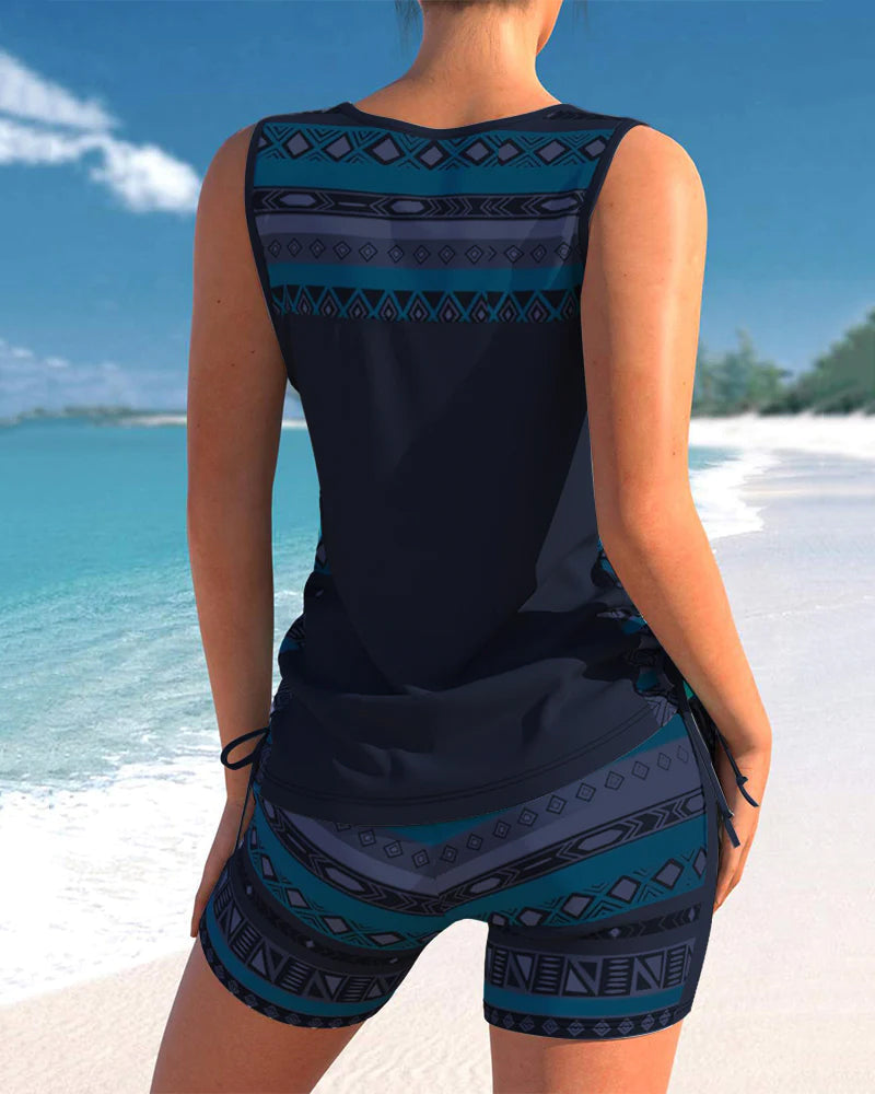 Margot - Tankini À Imprimé Feuillage Avec Tissu Léger