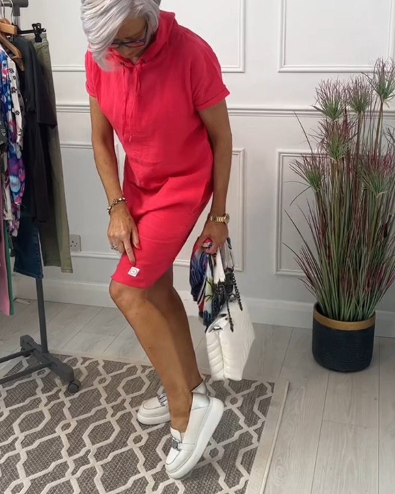 Robe Courte Femme Sweat à Capuche - Susan