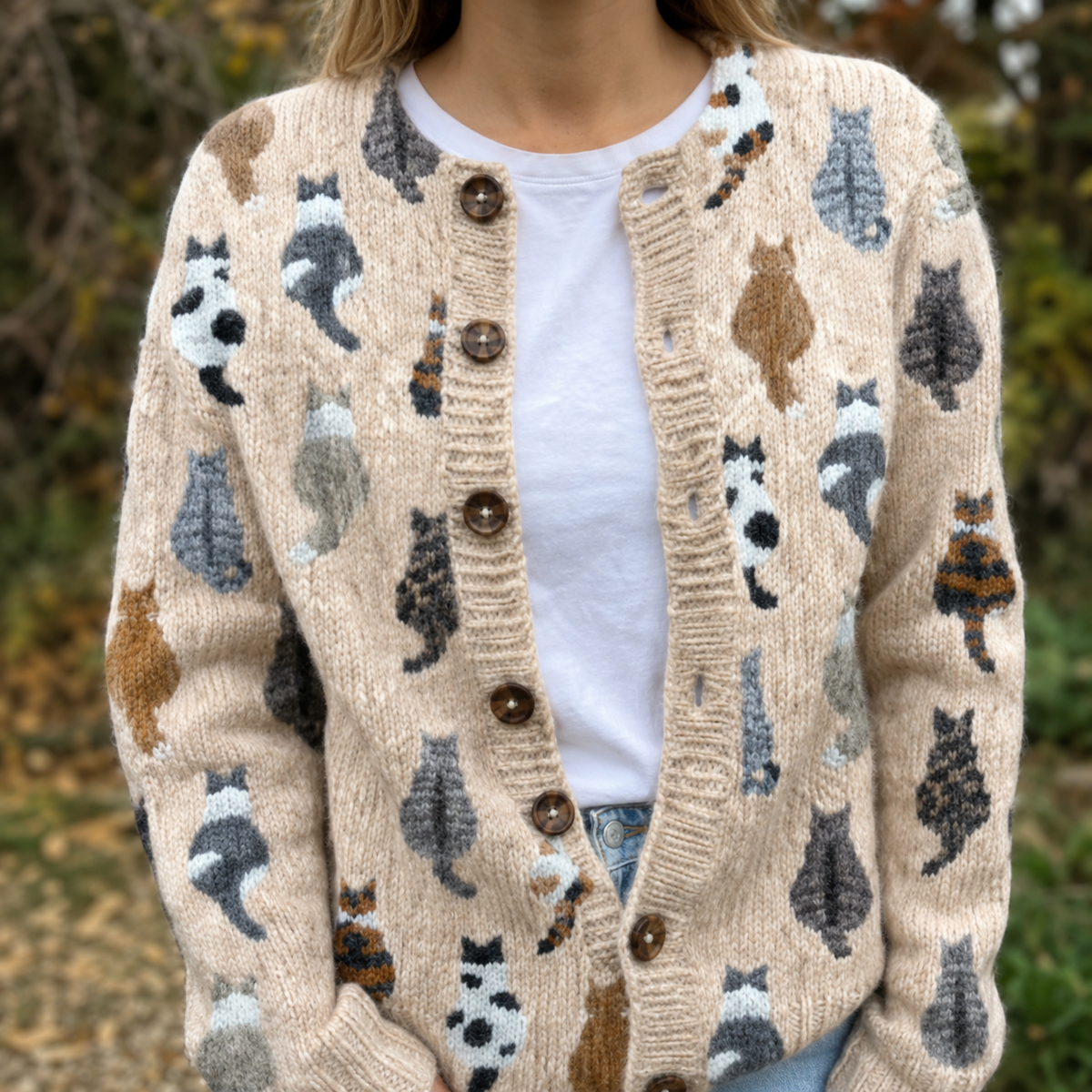 Marguerite - Cardigan Chic Imprimé Vintage