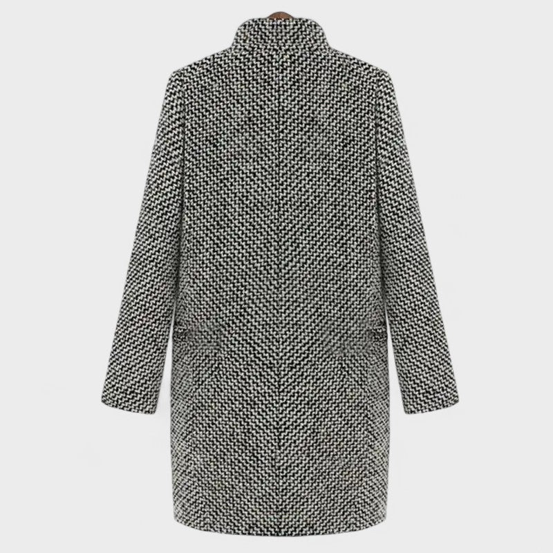 Sophie | Manteau Chic Mi-Long Pied-de-Poule