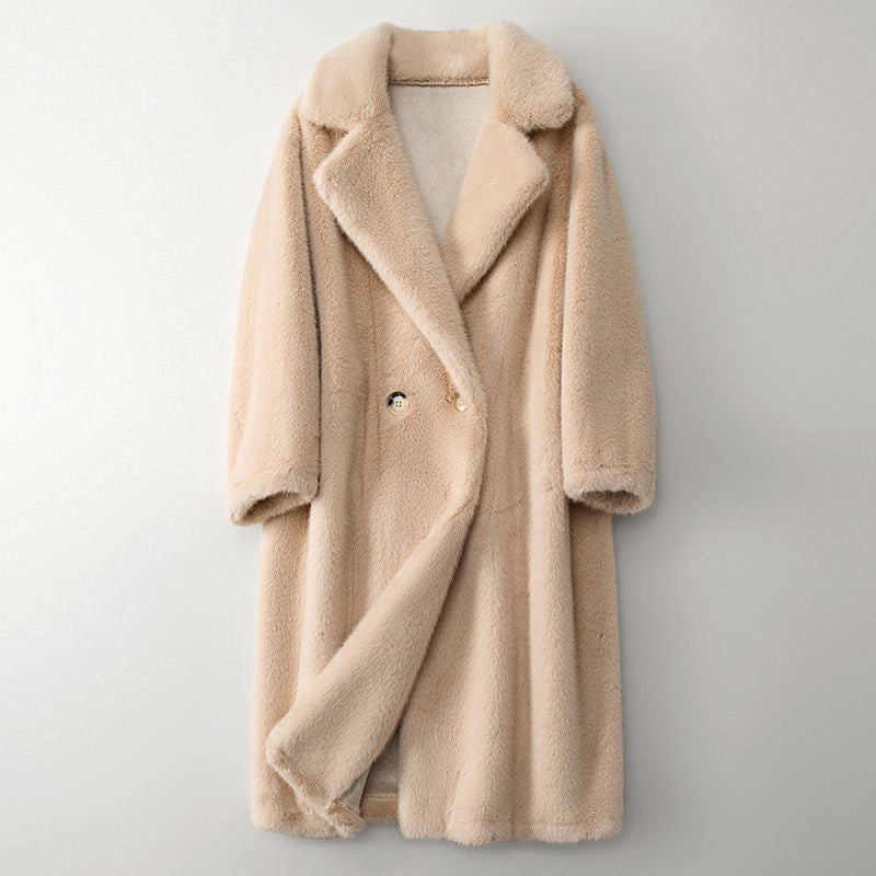Anne - Manteau Féminin Long Teddy