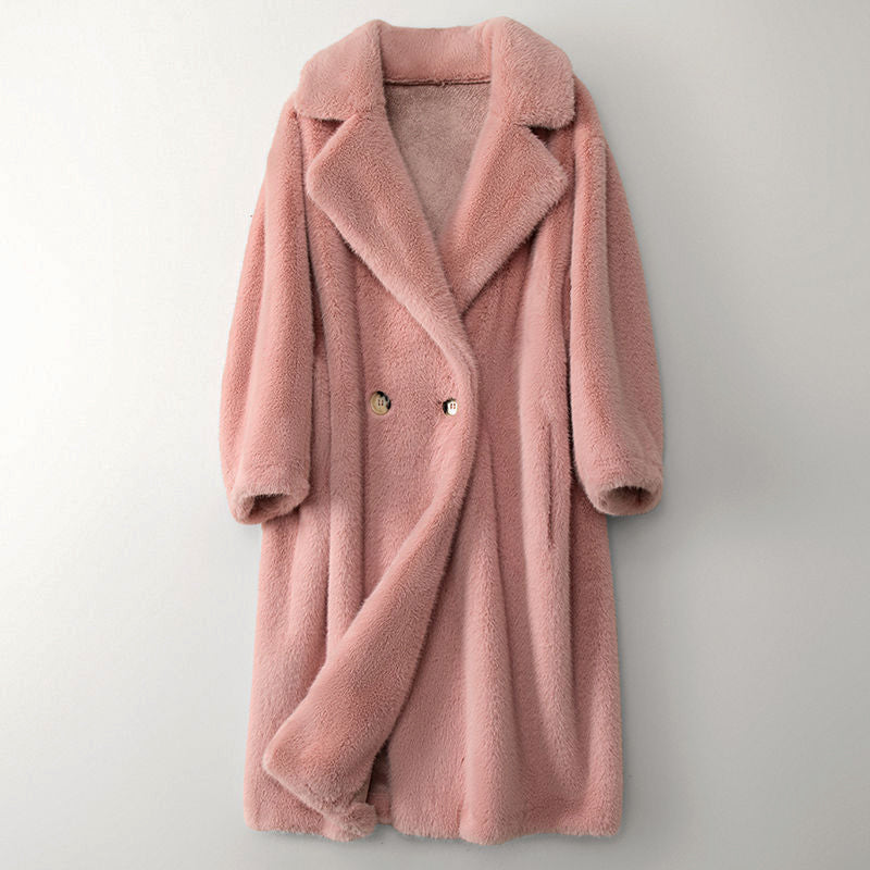 Anne - Manteau Féminin Long Teddy