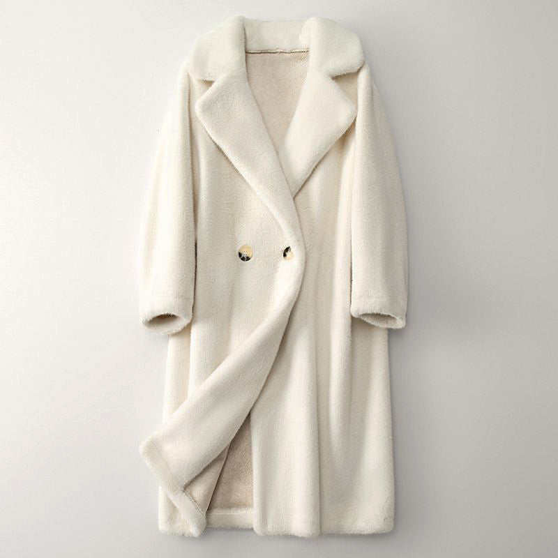 Anne - Manteau Féminin Long Teddy