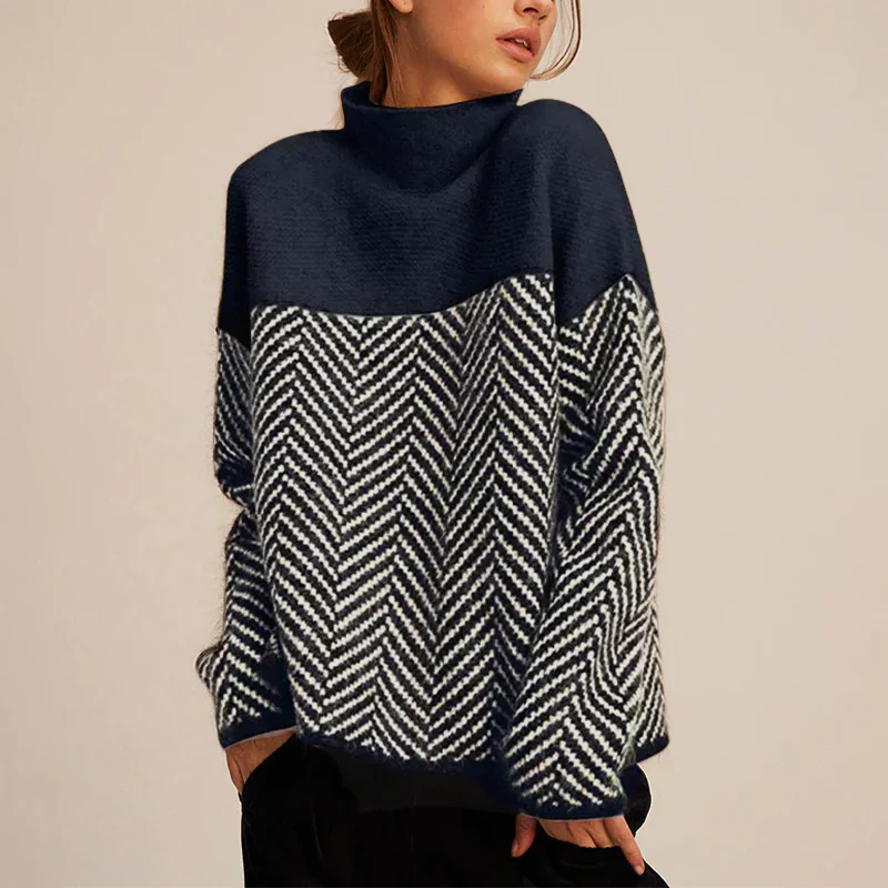 Elina - Pull automne à col femme
