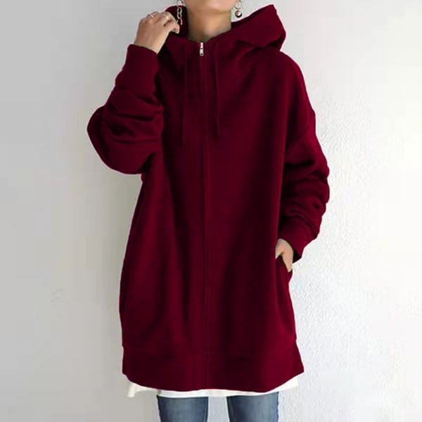 Sylvie - Cardigan automne à capuche femme