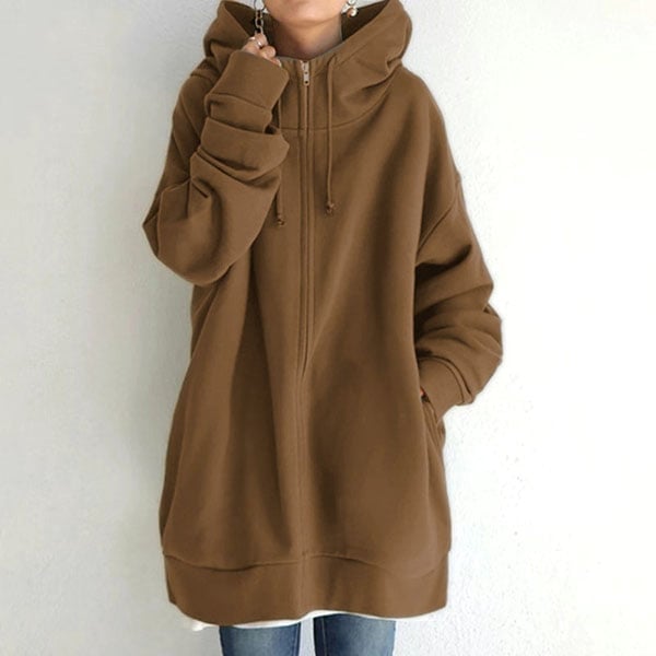 Sylvie - Cardigan automne à capuche femme