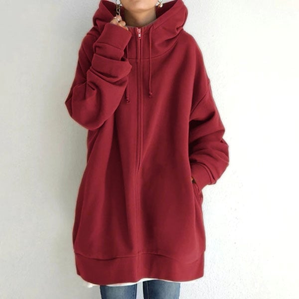 Sylvie - Cardigan automne à capuche femme