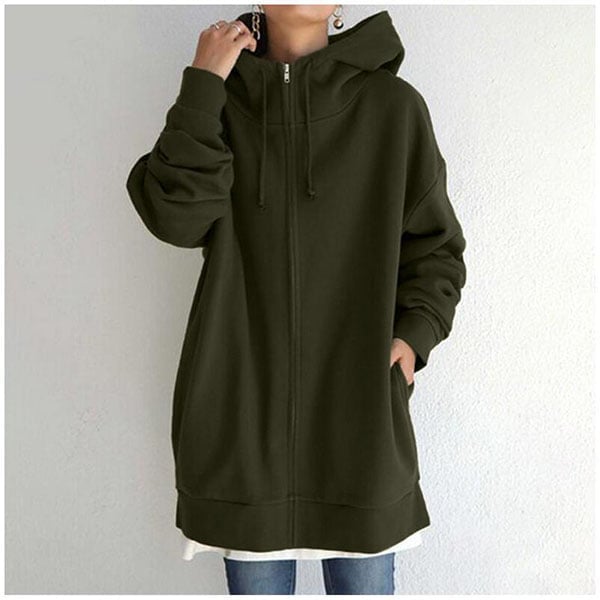 Sylvie - Cardigan automne à capuche femme