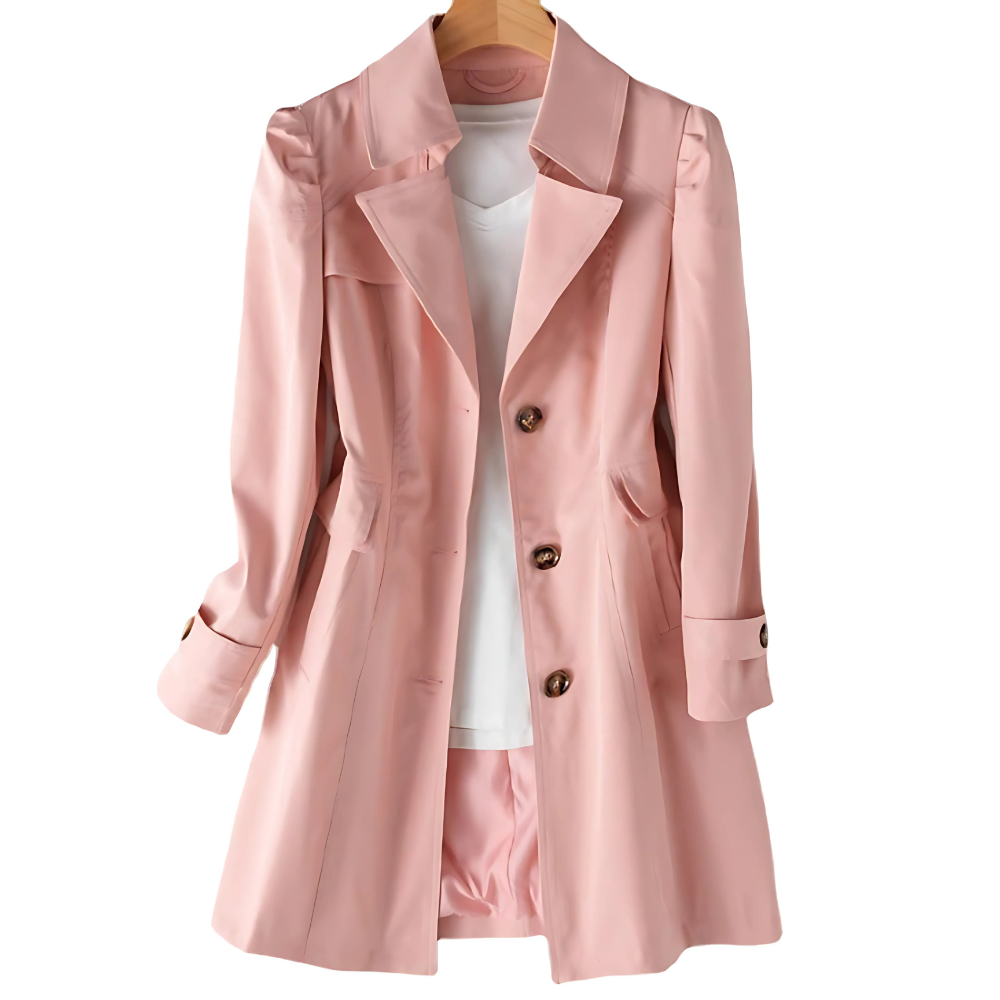 Brigitte | Trench Élégant Coupe Droite
