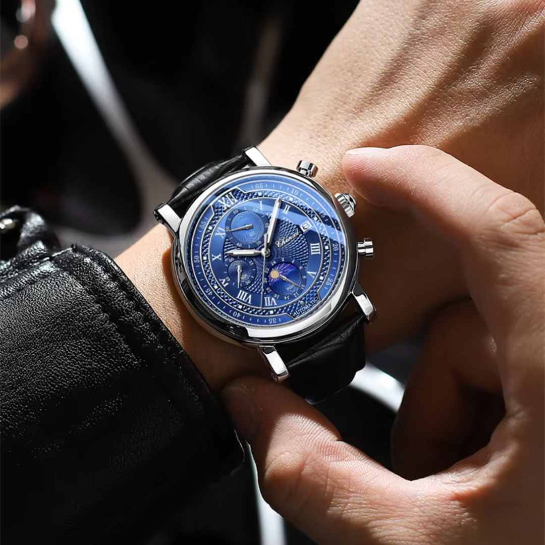 Théodore – Montre-Bracelet En Cuir Pour Hommes, Élégante Et Intemporelle