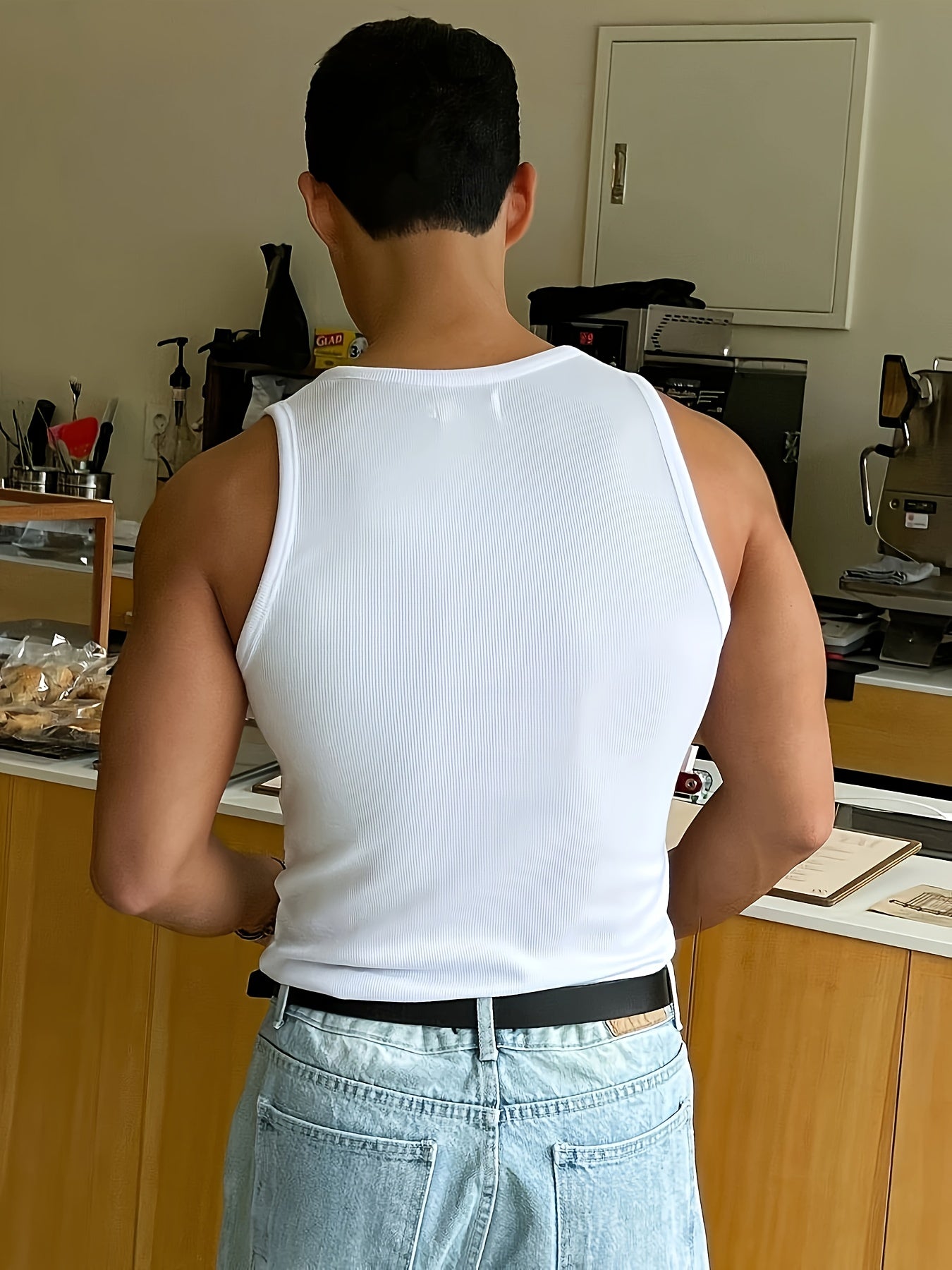 Débardeur Homme Côtelé En Coton Slim Fit - Rocco