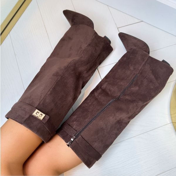 Michèle | Bottes Hautes Élégantes Bout Pointu