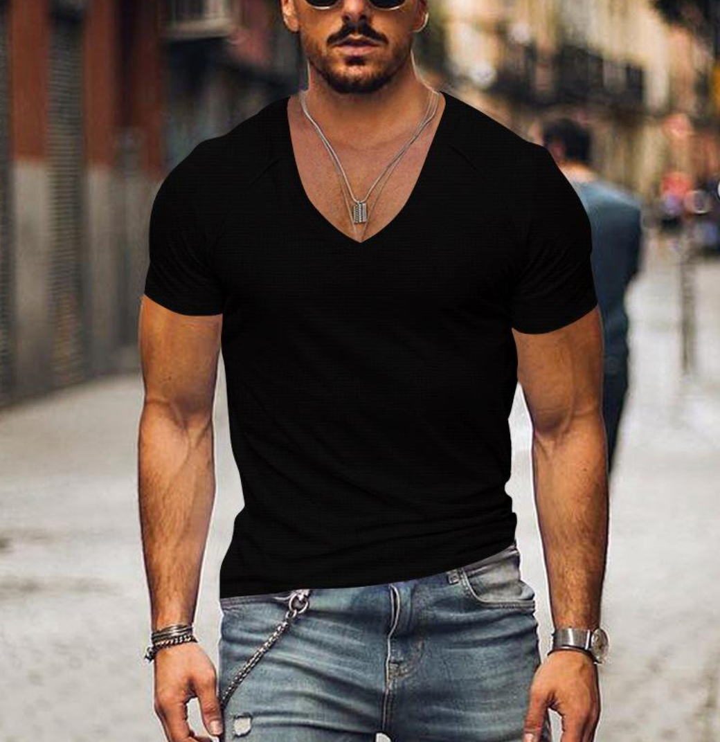 Philippe - T-shirt Col V Slim Homme