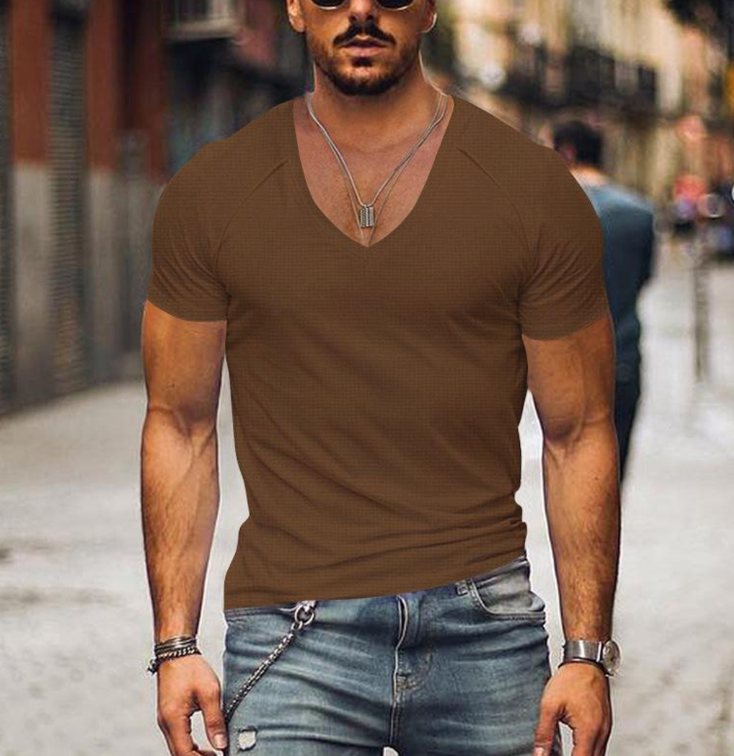 Philippe - T-shirt Col V Slim Homme