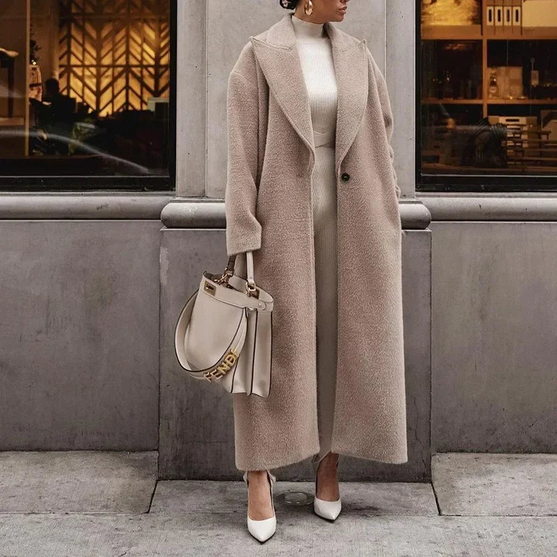 Valérie | Manteau Élégant Long Ample