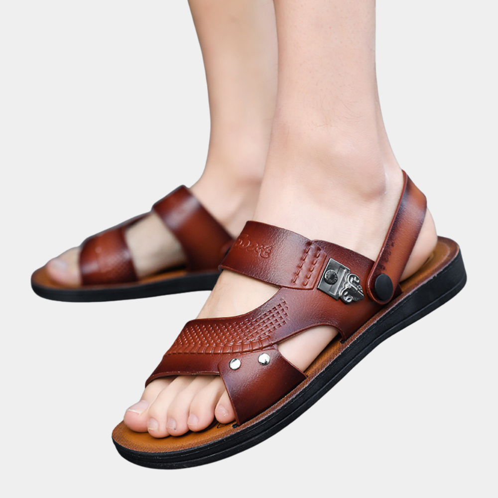Sandales pour hommes - Style décontracté - Confortables et durables - Noir-2