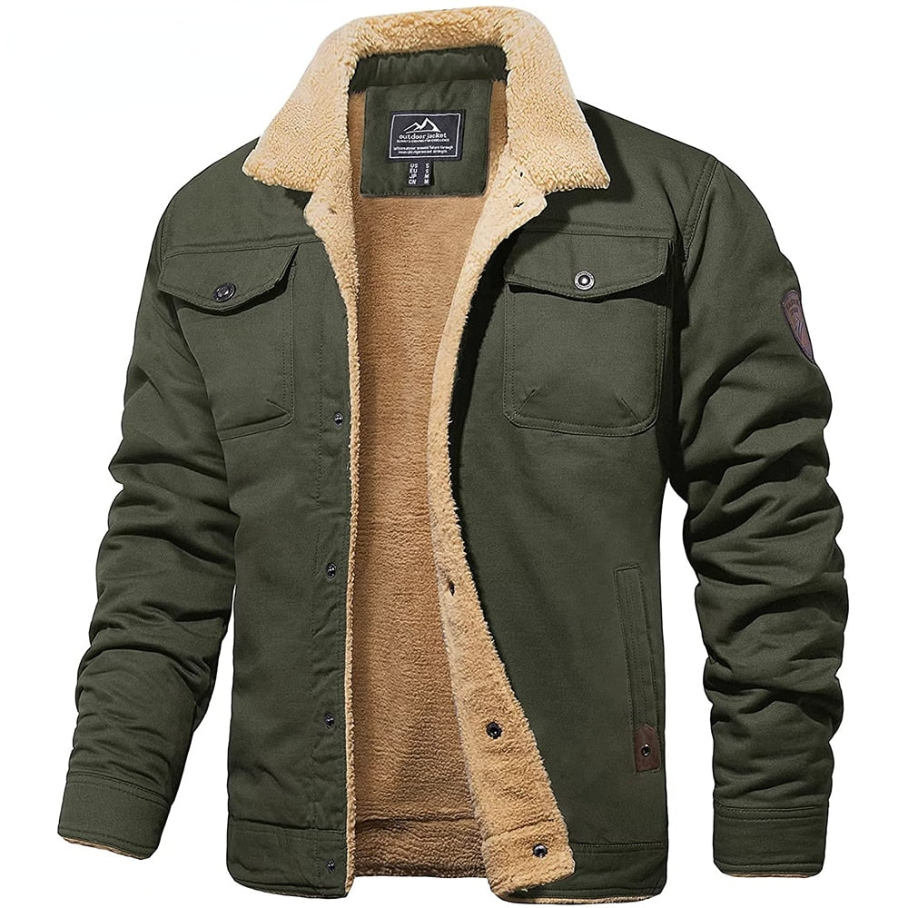 Julien - Veste Élégante Sherpa Boutonnée