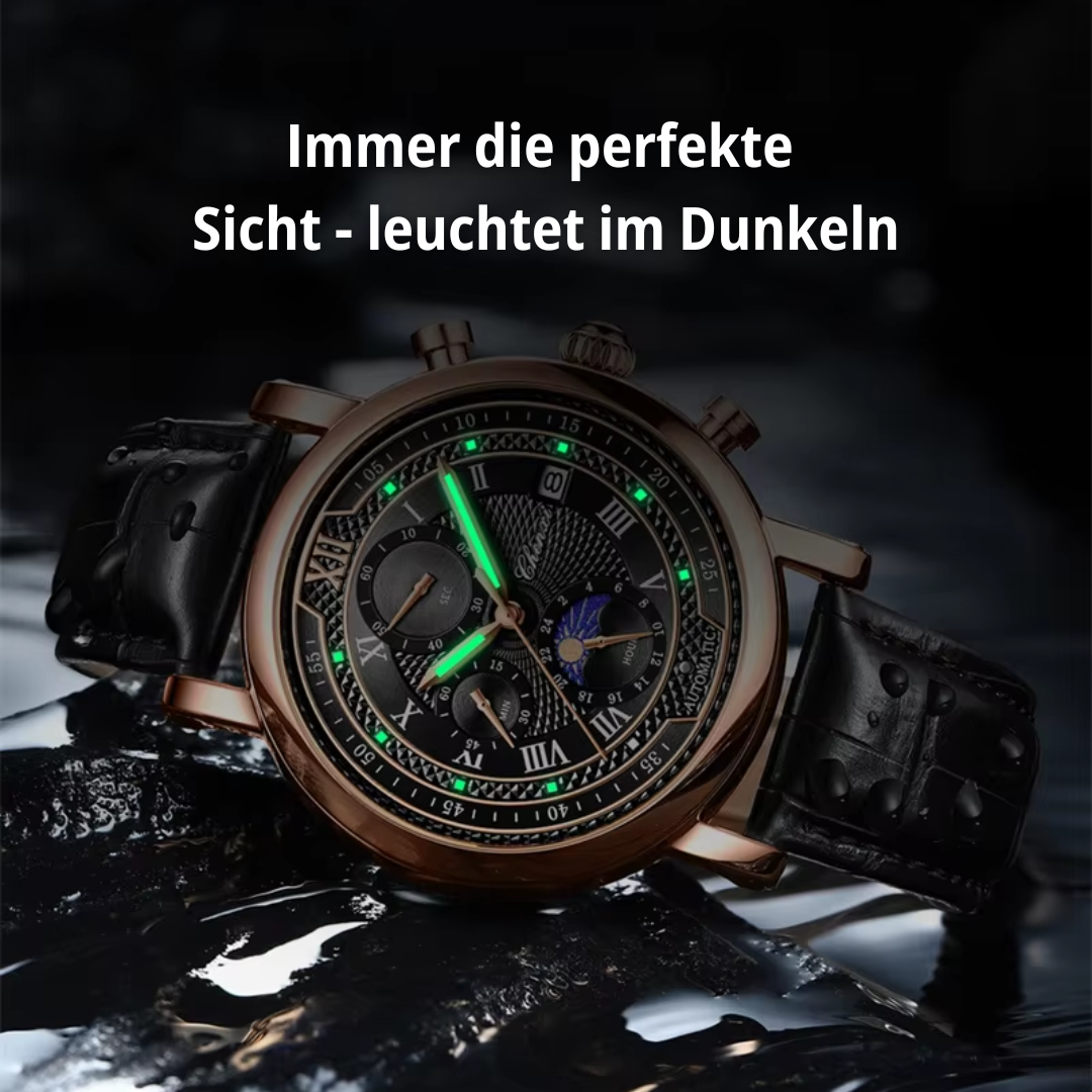 Théodore – Montre-Bracelet En Cuir Pour Hommes, Élégante Et Intemporelle