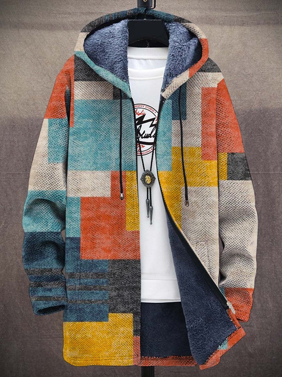 Émilie - Veste Chic Patchwork Doublée Polaire